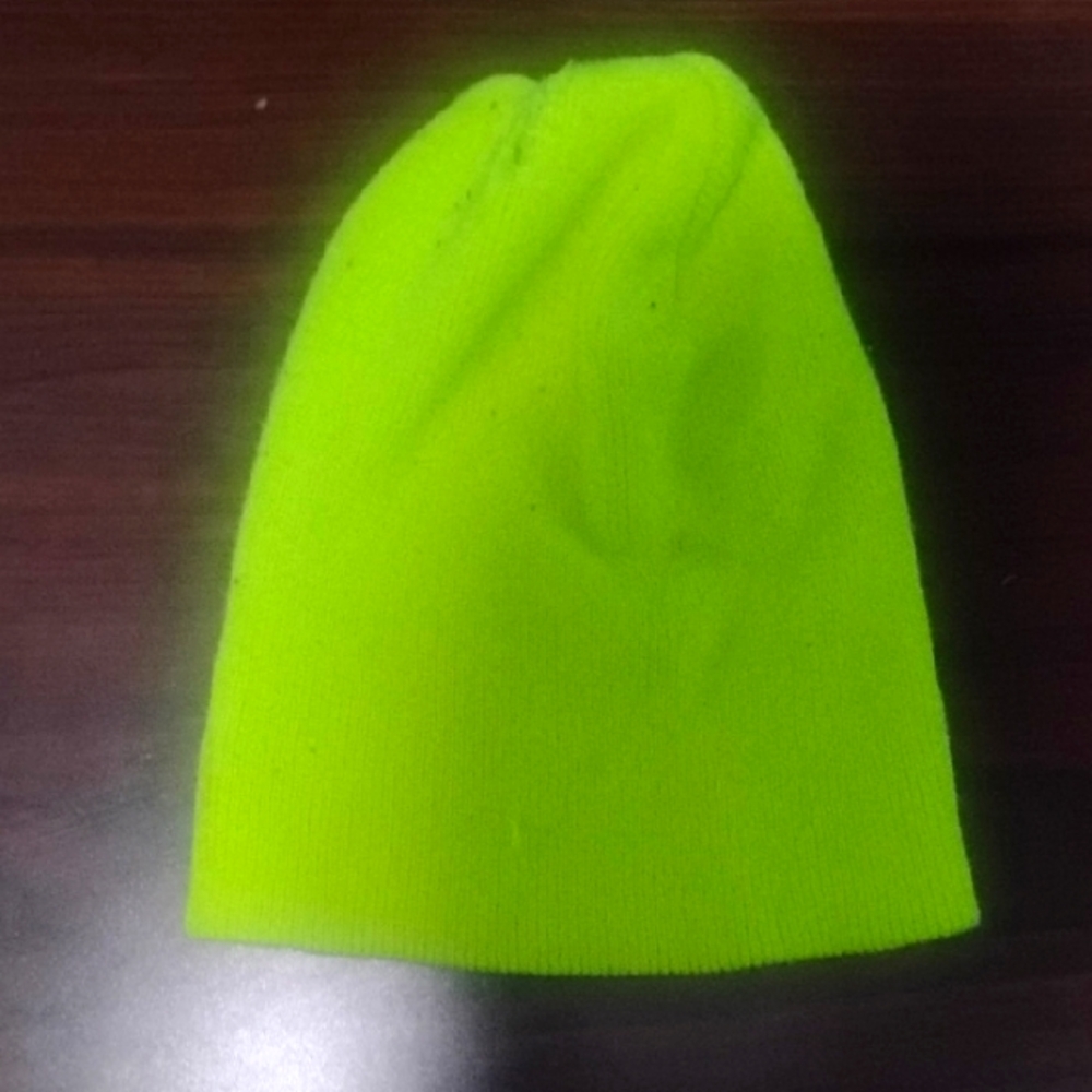 Neon Green Kids Beanie